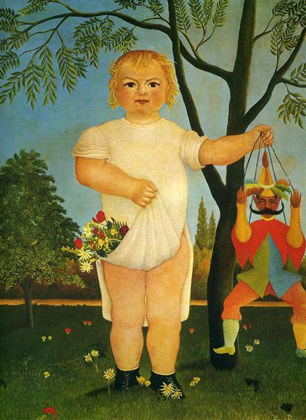 "Child with a Puppet" by Henri Rousseau, 1903